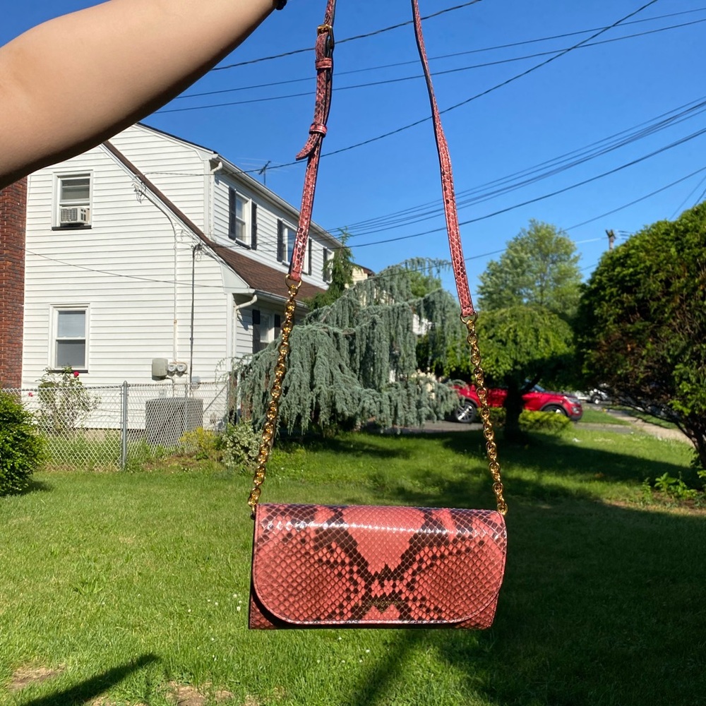 Burberry Python Henley Wallet On The Chain Crossb… - image 2